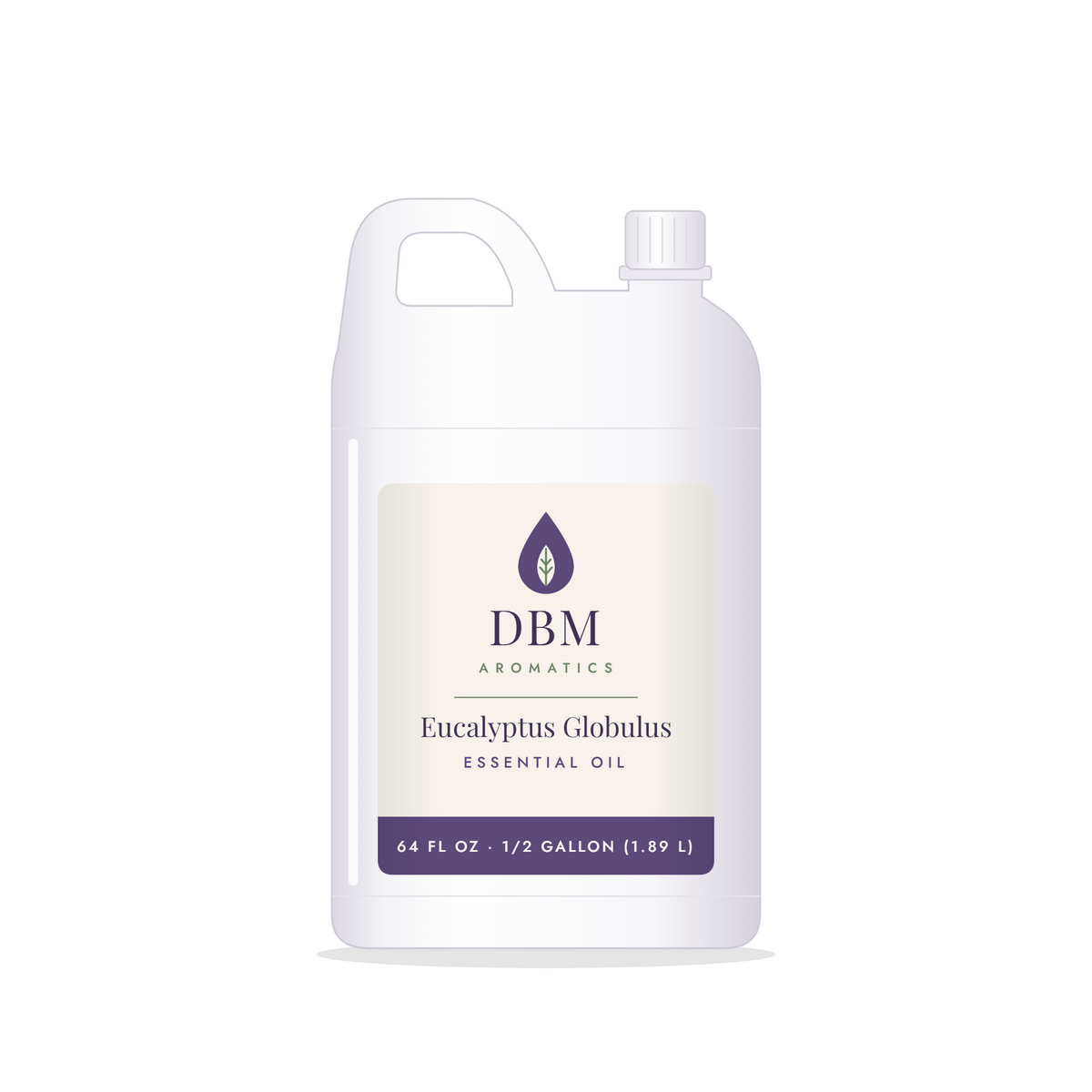 DBM Aromatics Eucalyptus Globulus Essential Oil, 64 fl oz half-gallon jug